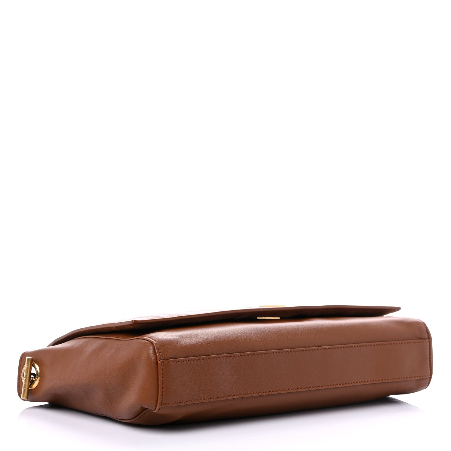 Saint Laurent Smooth Calfskin Suede Medium Reversible Monogram Kate Satchel Light Ochre 4 of 16