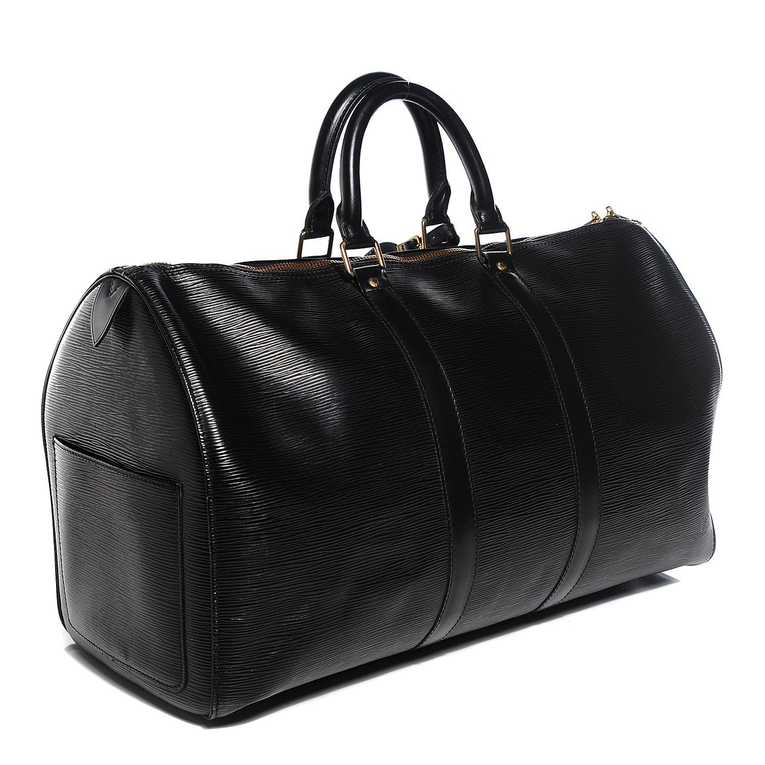 Louis Vuitton Epi Keepall 45 Black 3 of 6