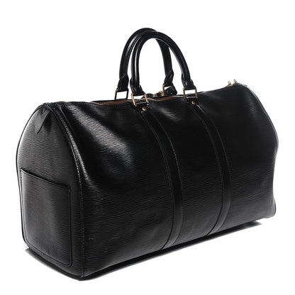 Louis Vuitton Epi Keepall 45 Black 3 of 6