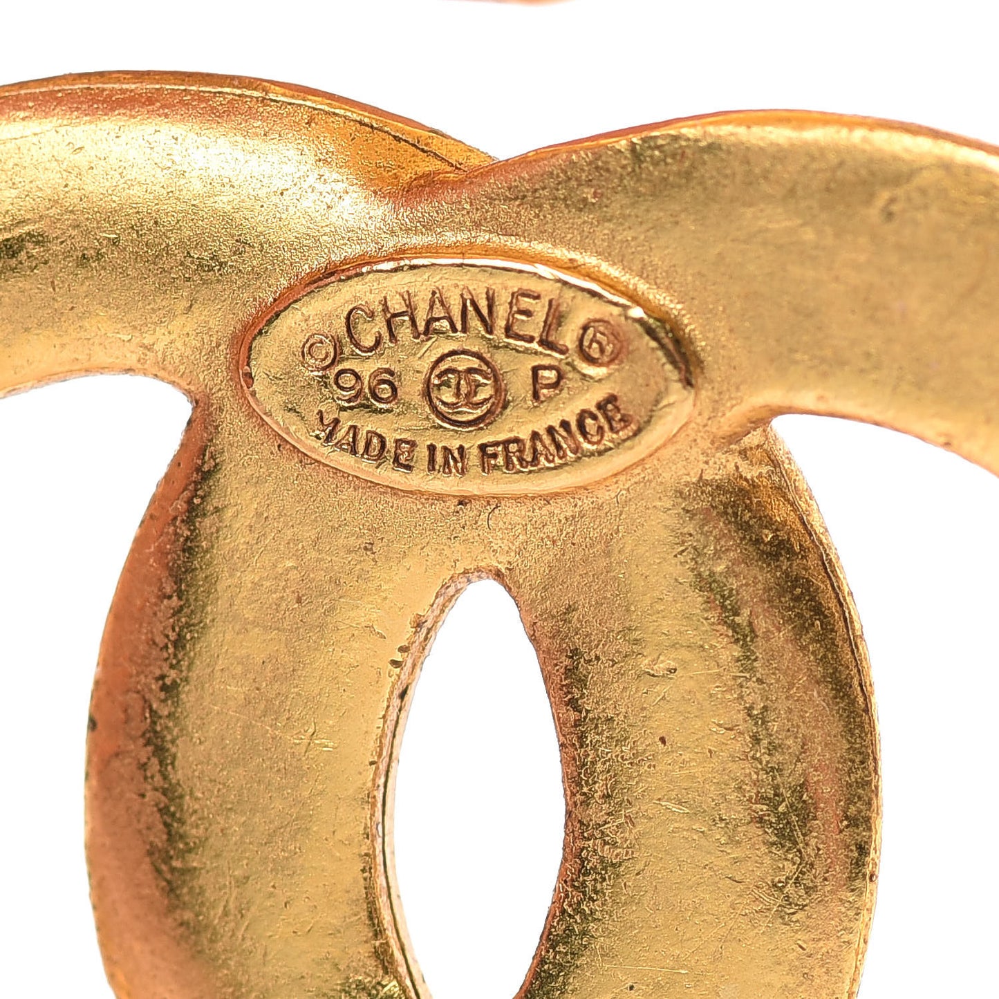 CC Clip On Earrings Gold