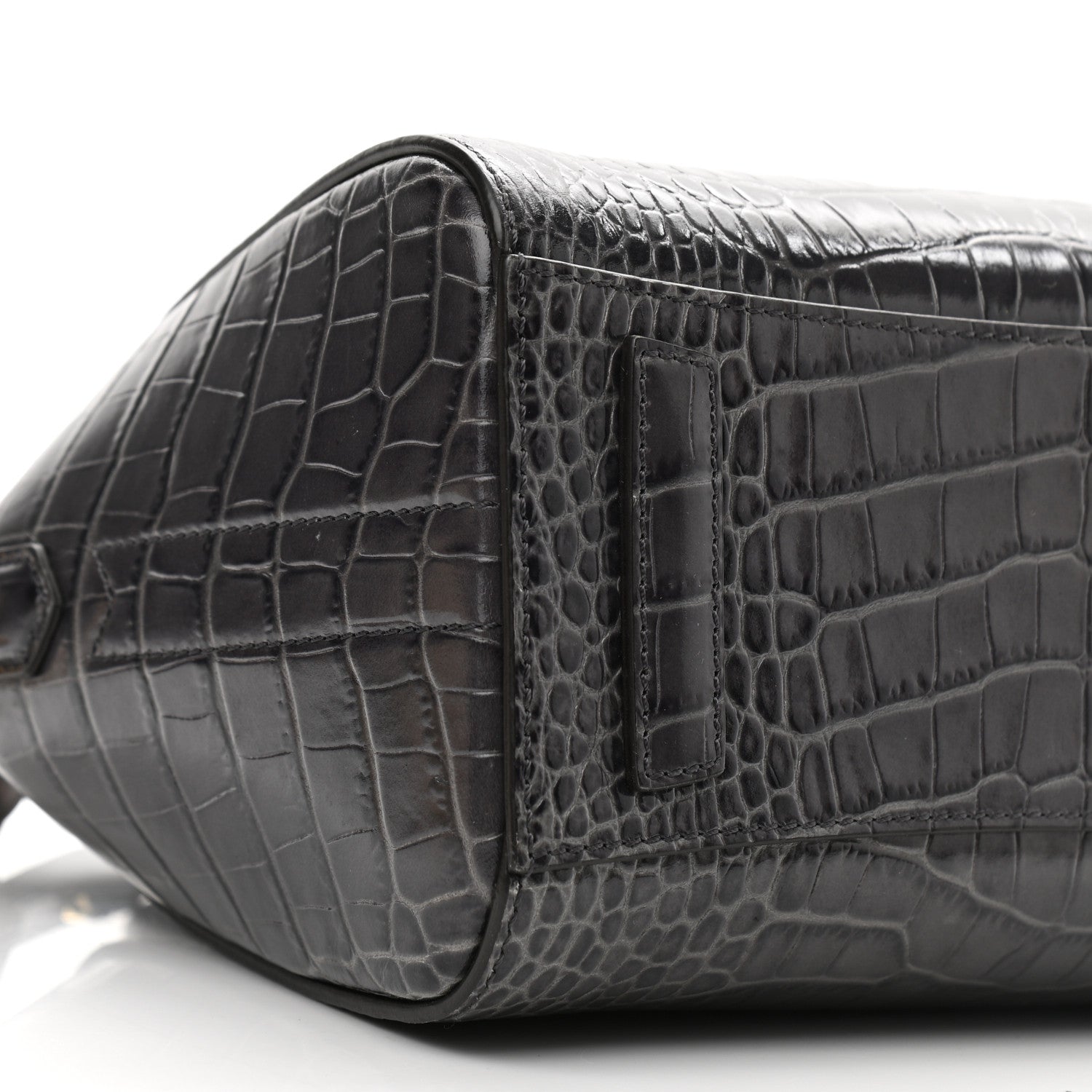 Givenchy Calfskin Crocodile Embossed Mini Antigona Storm Grey 9 of 12