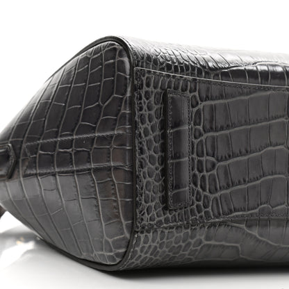 Givenchy Calfskin Crocodile Embossed Mini Antigona Storm Grey 9 of 12