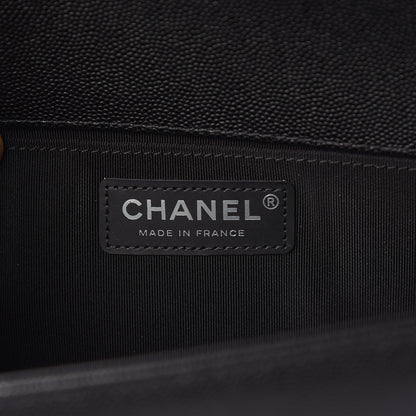 Chanel Caviar Quilted Medium Boy Flap Black 6 of 11
