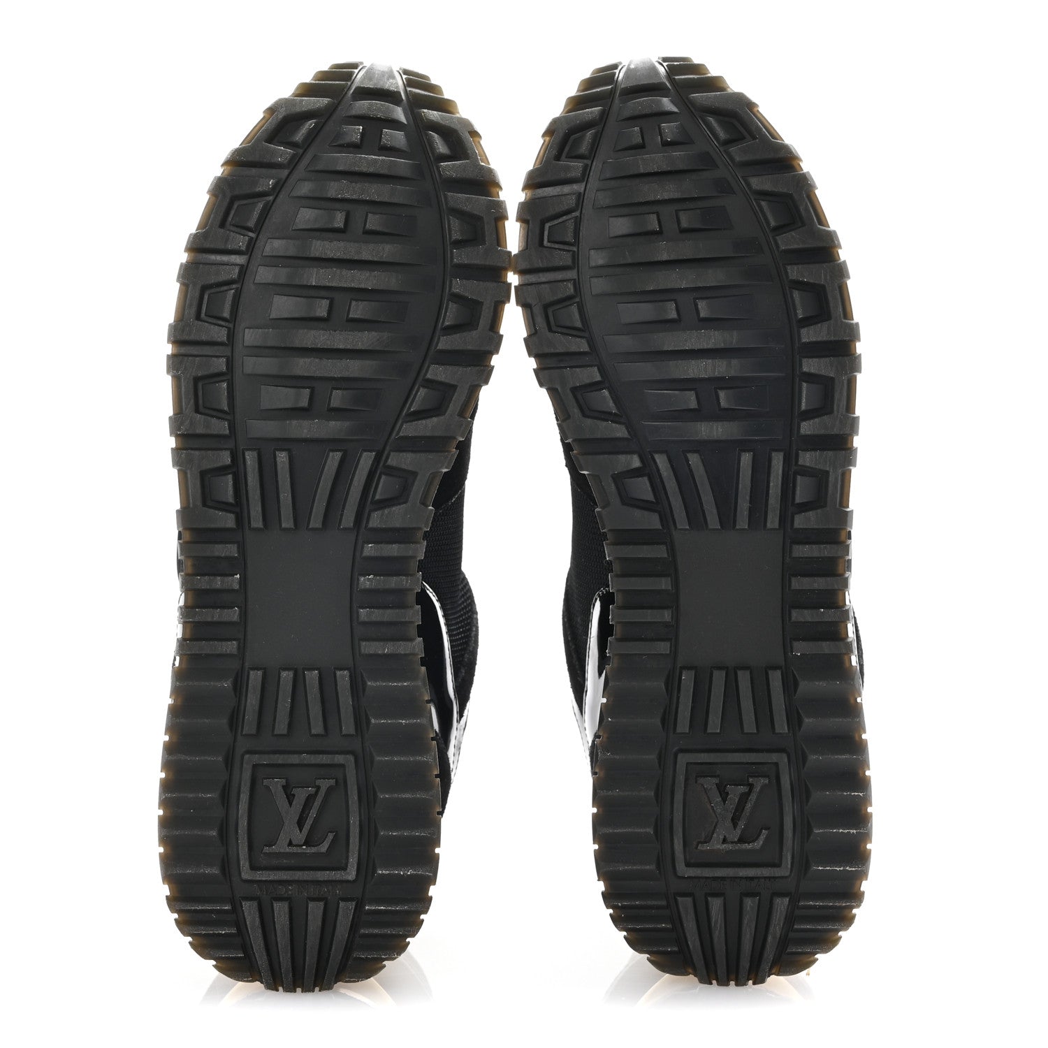 Louis Vuitton Suede Monogram Run Away Sneakers 38 Black 6 of 9