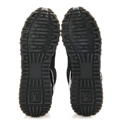 Louis Vuitton Suede Monogram Run Away Sneakers 38 Black 6 of 9