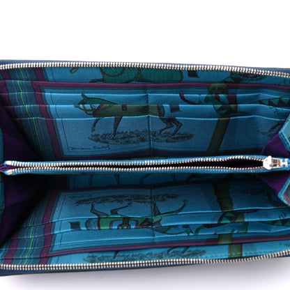Hermes Epsom Silk'In Wallet Bleu Saphir 5 of 7