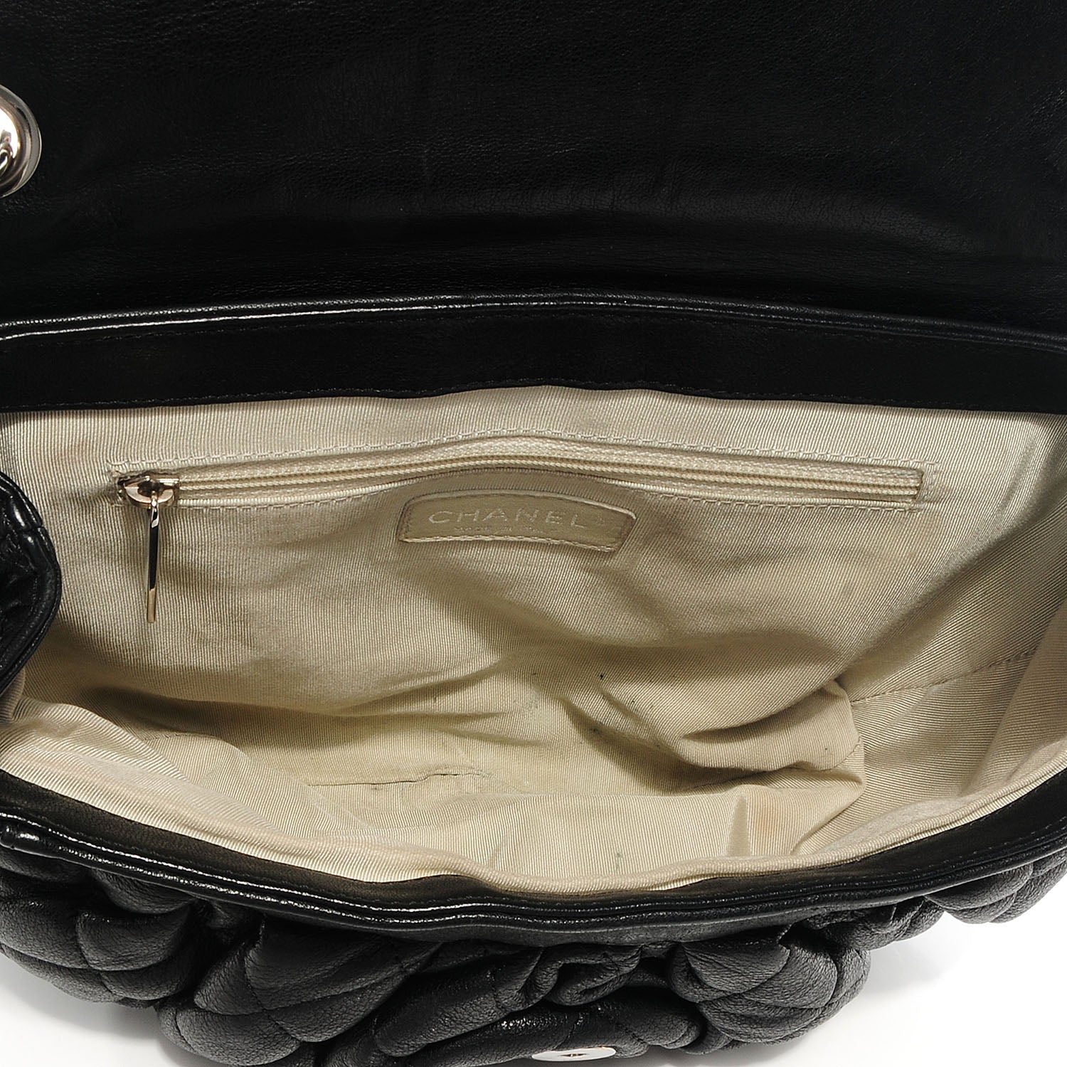 Chanel Lambskin Chain Around Medium Messenger Bag Black 6 of 8