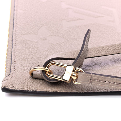 Louis Vuitton Empreinte Monogram Giant Neverfull MM Pochette Tourterelle 4 of 4