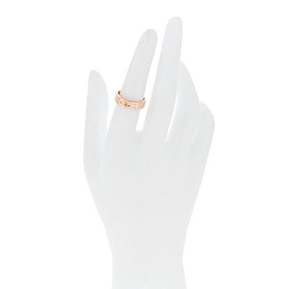Hermes 18K Rose Gold Diamond PM Kelly Ring 52 6 2 of 4