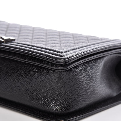 Chanel Caviar Quilted New Medium Boy Flap Black 9 of 11
