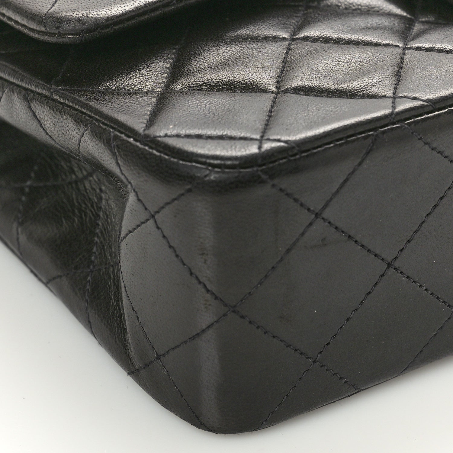Chanel Lambskin Quilted Small Double Flap Black 9 of 11