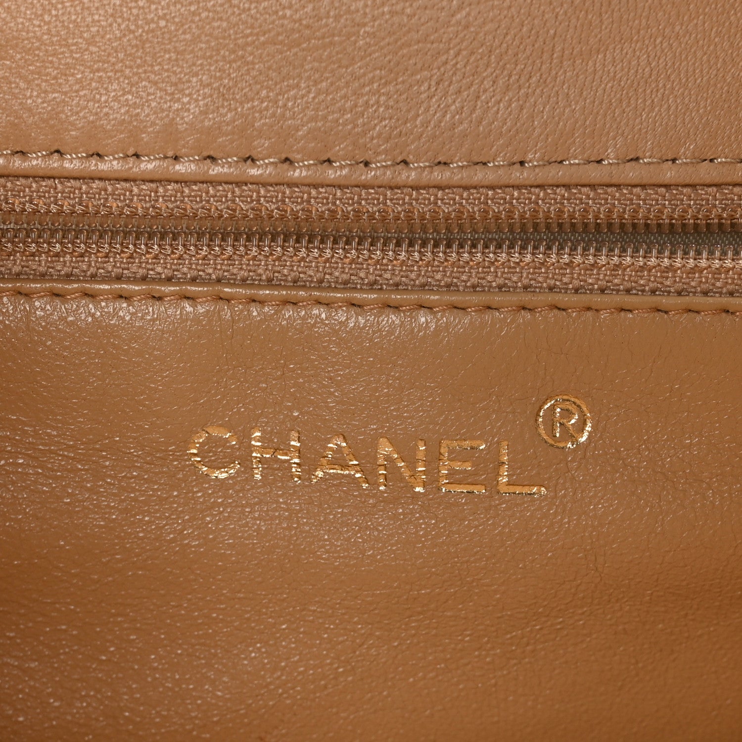 Chanel Caviar Stitched Shoulder Flap Bag Beige 6 of 13