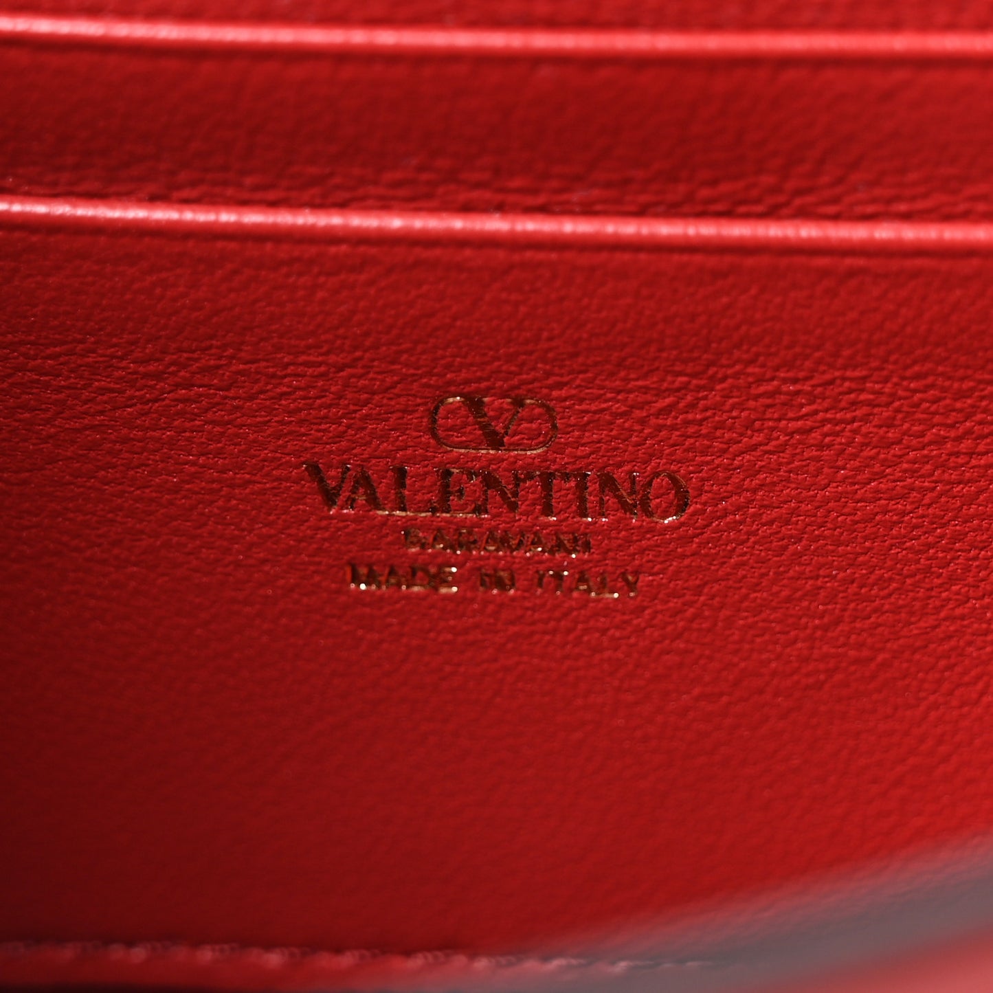 Vitello Rockstud Mini Top Handle Bag Red