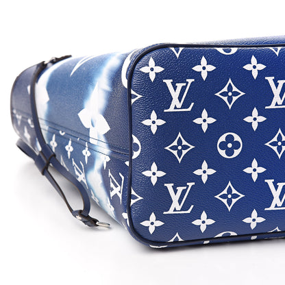 Louis Vuitton Monogram Escale Neverfull MM Blue 9 of 12
