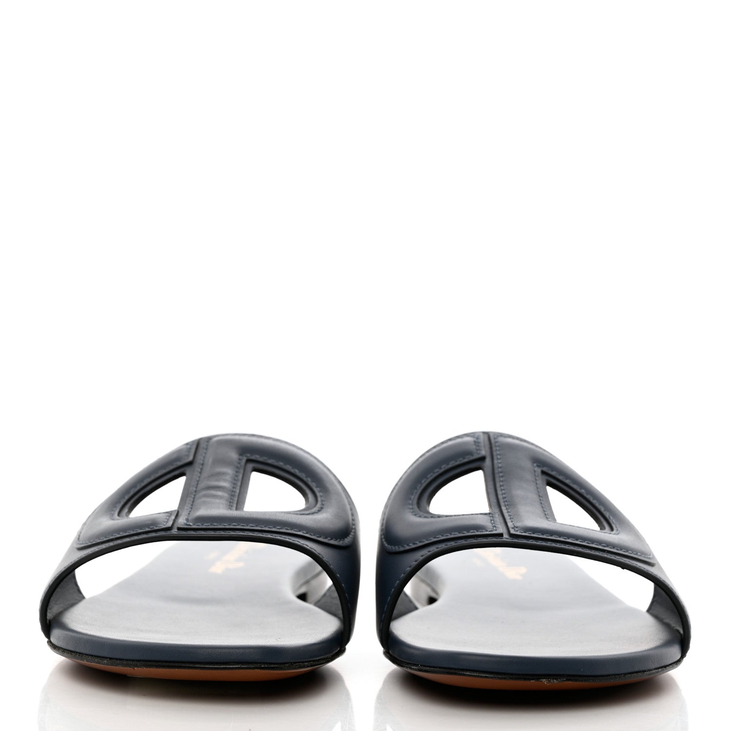 Christian Dior Calfskin D-Club Mule Sandal 36.5 Dark Denim 2 of 8