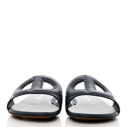 Christian Dior Calfskin D-Club Mule Sandal 36.5 Dark Denim 2 of 8