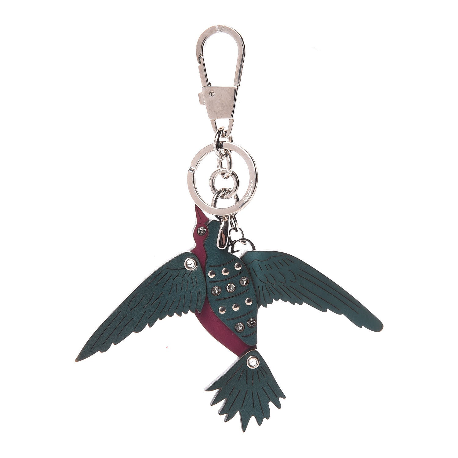 Gucci Wood Bird Key Chain Green 1 of 3