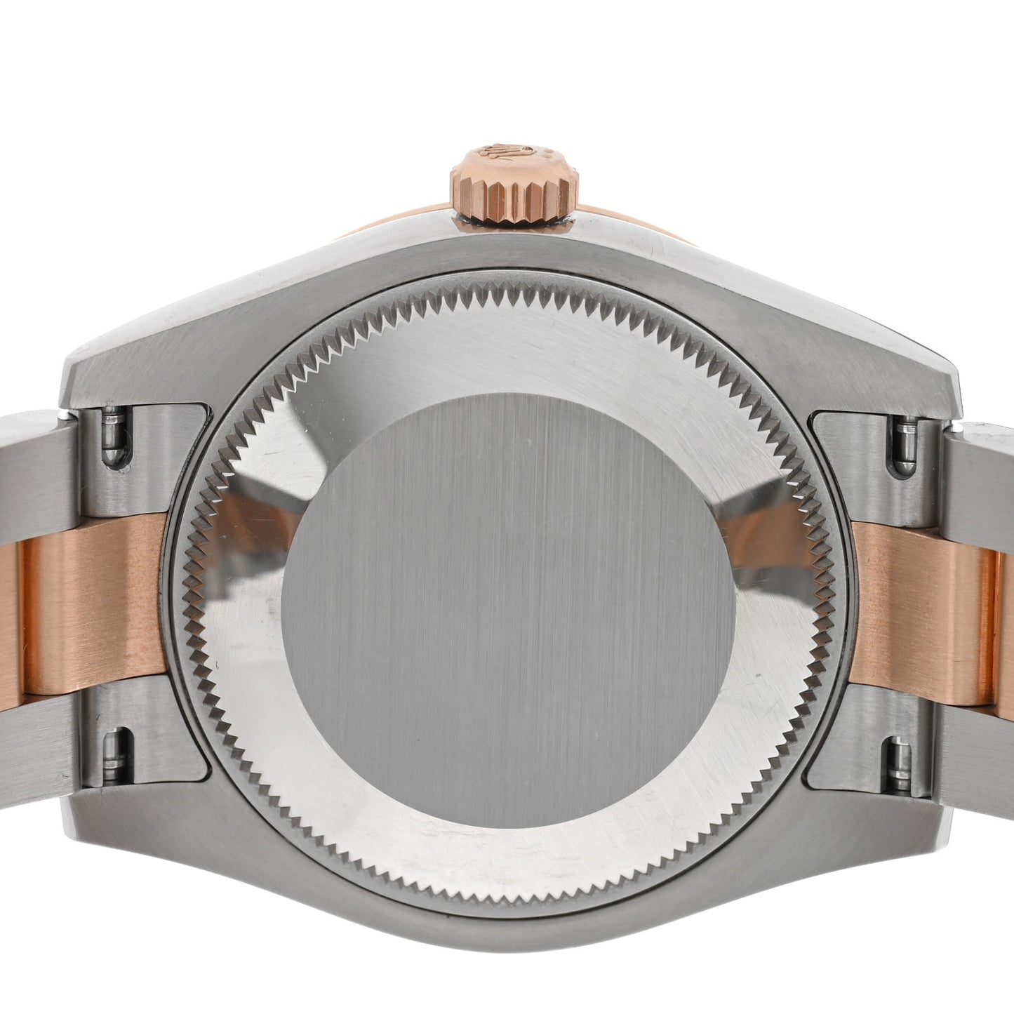 Stainless Steel 18K Everose Gold Diamond 31mm Oyster Perpetual Datejust Watch Chocolate Roman 178341