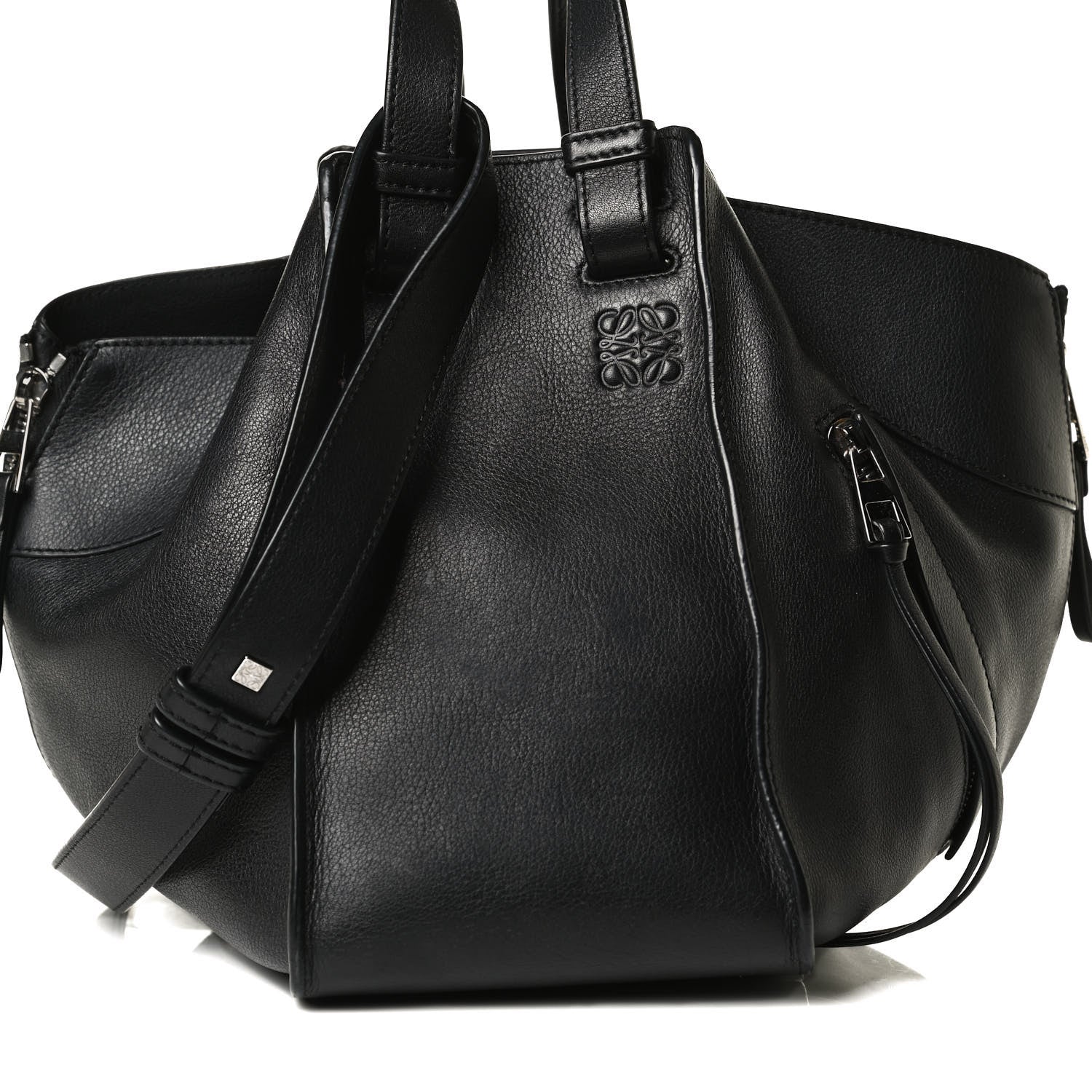 Loewe Calfskin Small Hammock Shoulder Bag Black 8 of 15