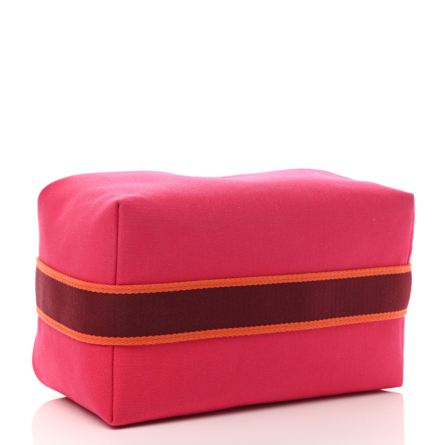 Hermes Canvas Large Bride-A-Brac Pouch Hibiscus 4 of 7