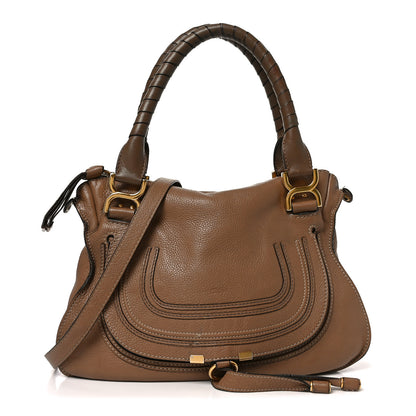 Chloe Calfskin Medium Marcie Satchel Desert Taupe 1 of 11