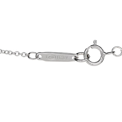 Tiffany 18K White Gold Diamond Atlas Bar Pendant Necklace 6 of 8