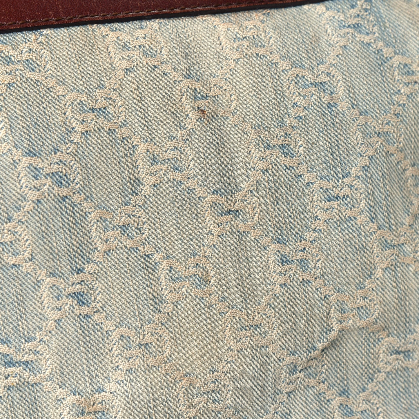 Denim Monogram Valentine Tote Blue