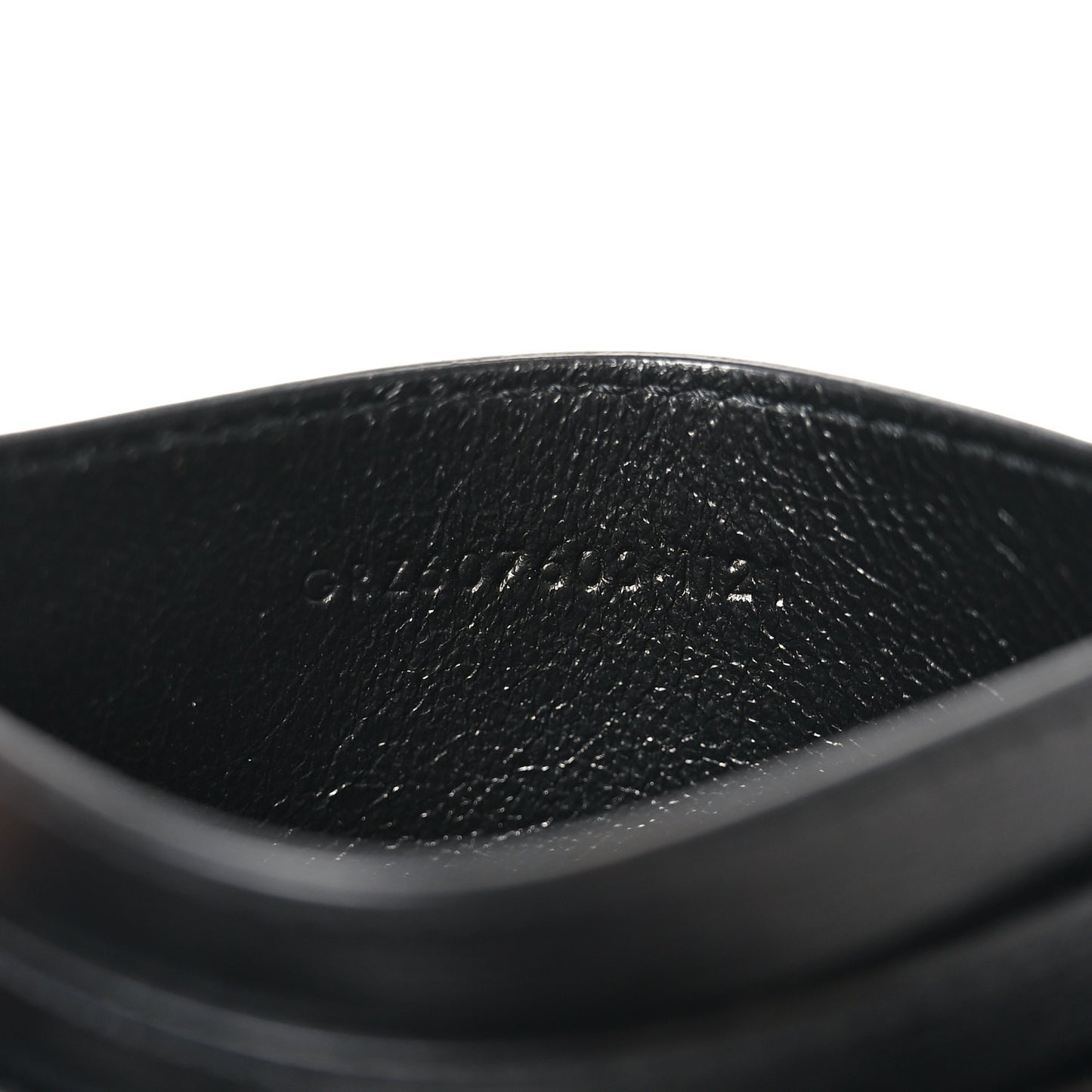Calfskin Tiny Cassandre Credit Card Case Black