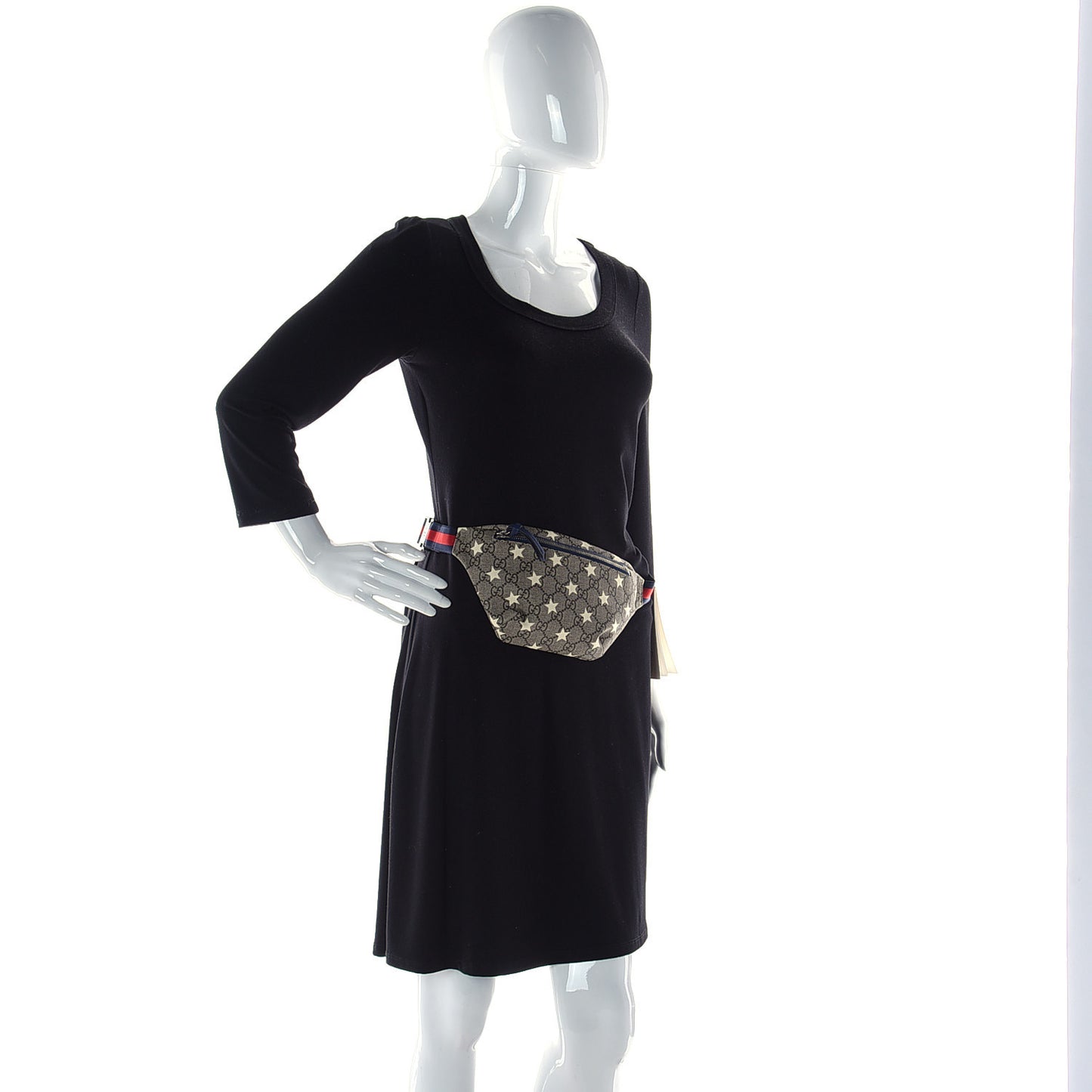 GG Supreme Monogram Stars Childrens Belt Bag