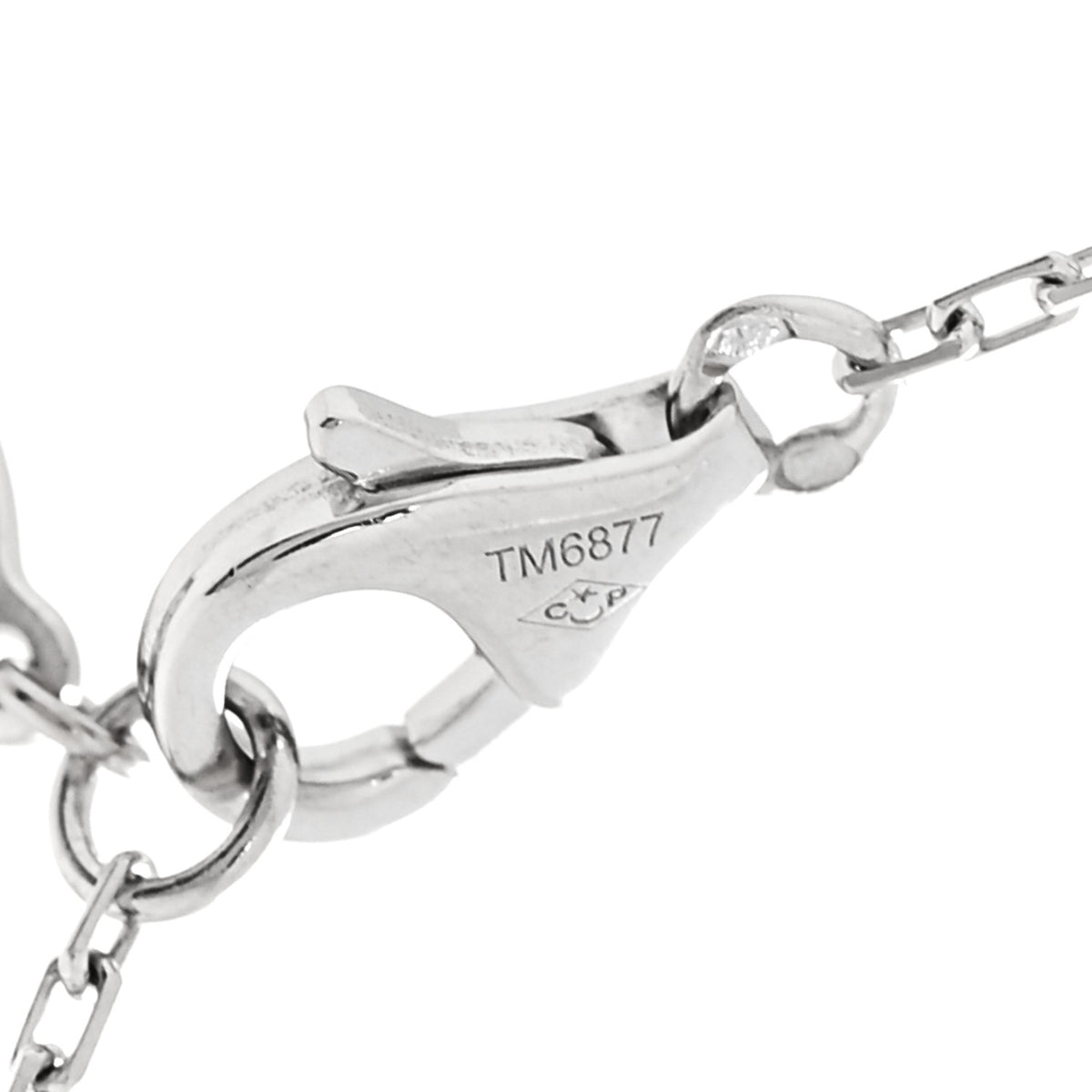 Cartier 18K White Gold Diamond SM D'Amour Pendant Necklace 5 of 7