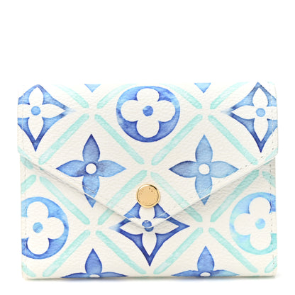 Louis Vuitton Monogram Tiles By The Pool Victorine Wallet Blue Blue 1 of 7