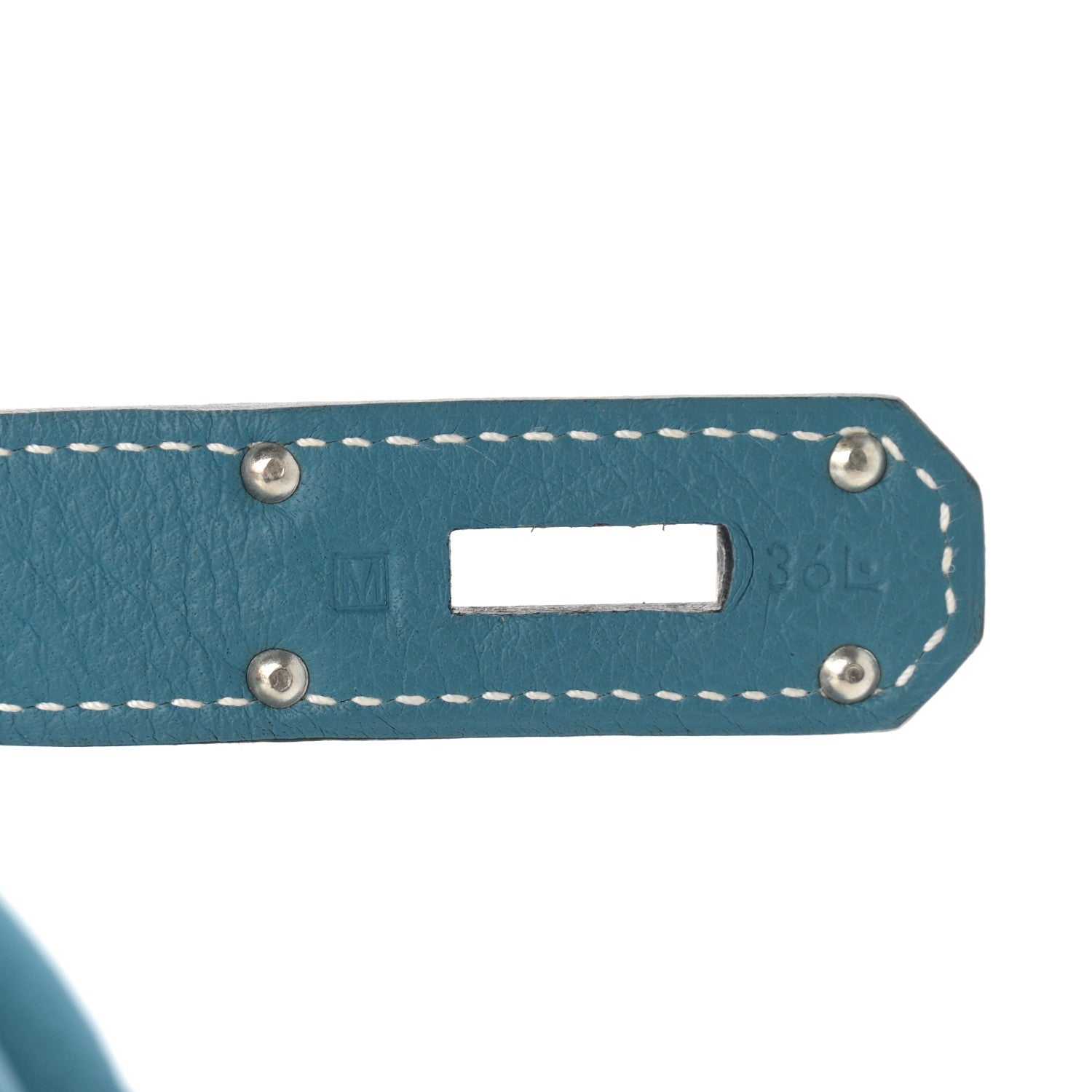 Hermes Taurillon Clemence HAC Travel Birkin 50 Blue Jean 7 of 13