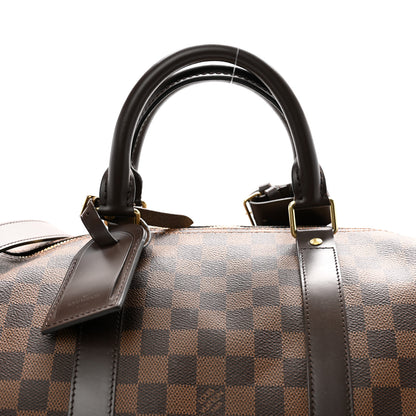 Louis Vuitton Damier Ebene Keepall Bandouliere 55 8 of 12
