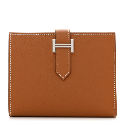 Hermes Epsom Bearn Compact Wallet Gold 1 of 7