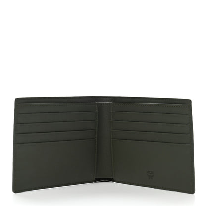 MCM Visetos Bi-Fold Wallet Dark Green 5 of 8
