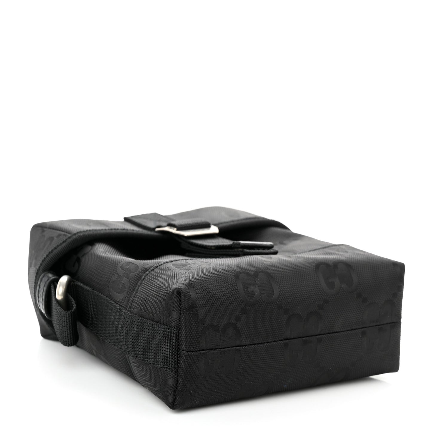 Econyl Nylon Monogram Off The Grid Messenger Bag Black