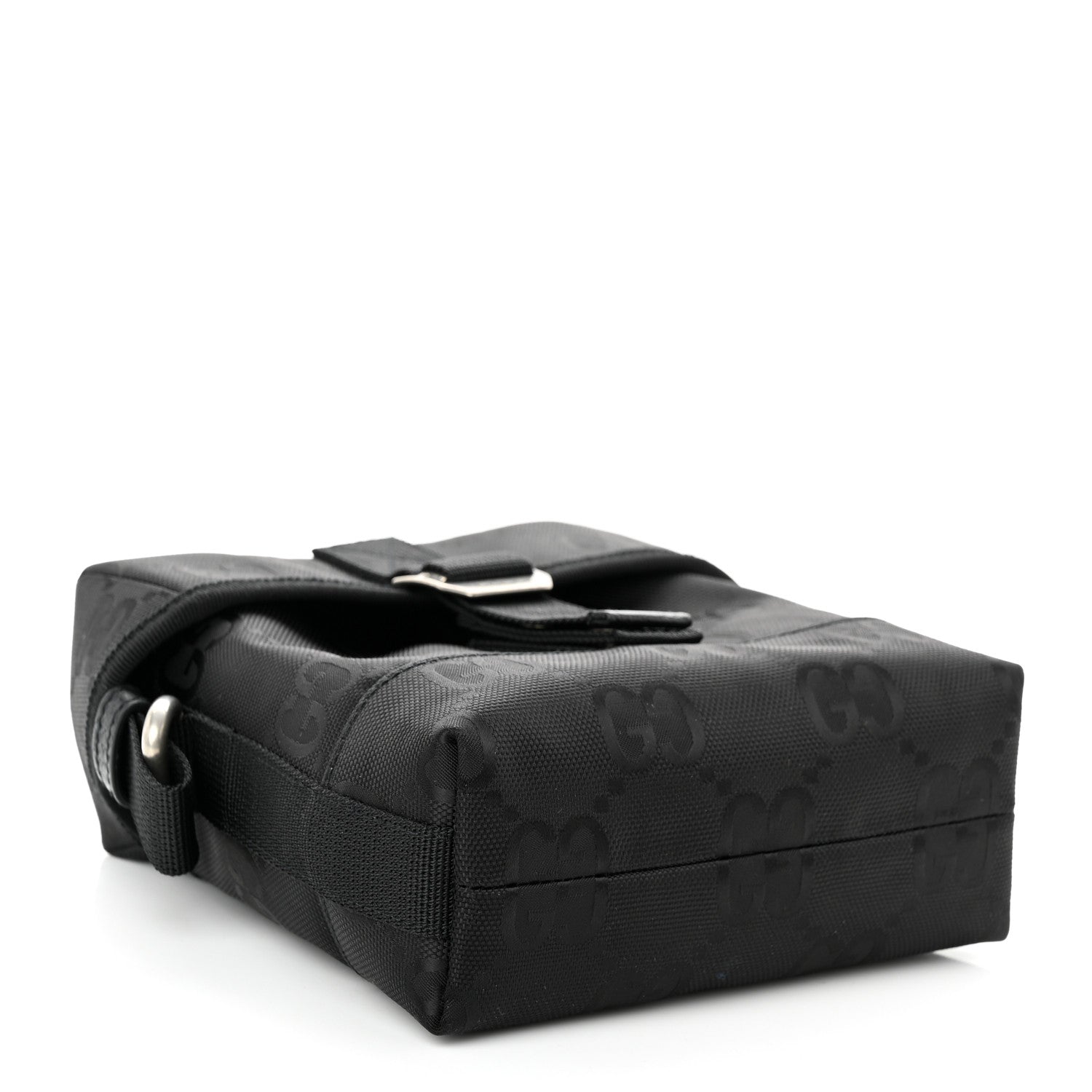 Gucci Econyl Nylon Monogram Off The Grid Messenger Bag Black 4 of 11