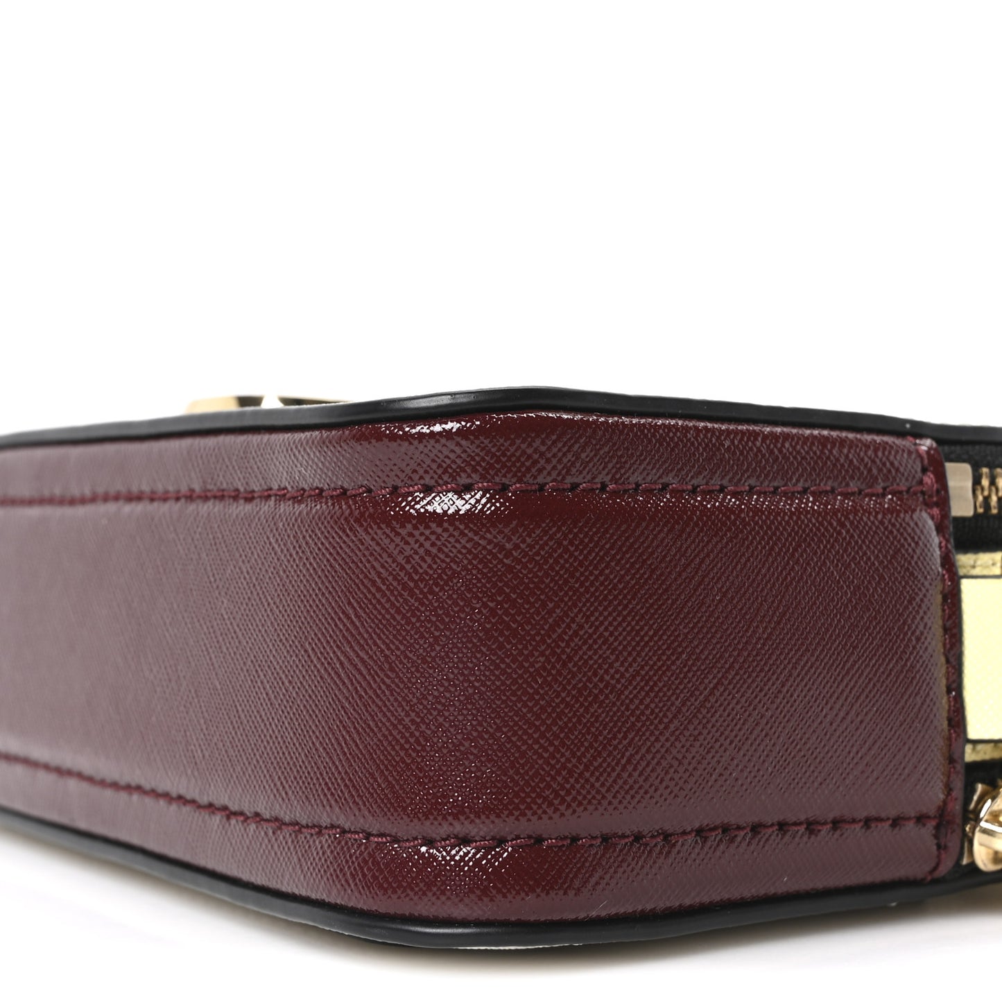 Saffiano Small Snapshot Camera Bag White Pink