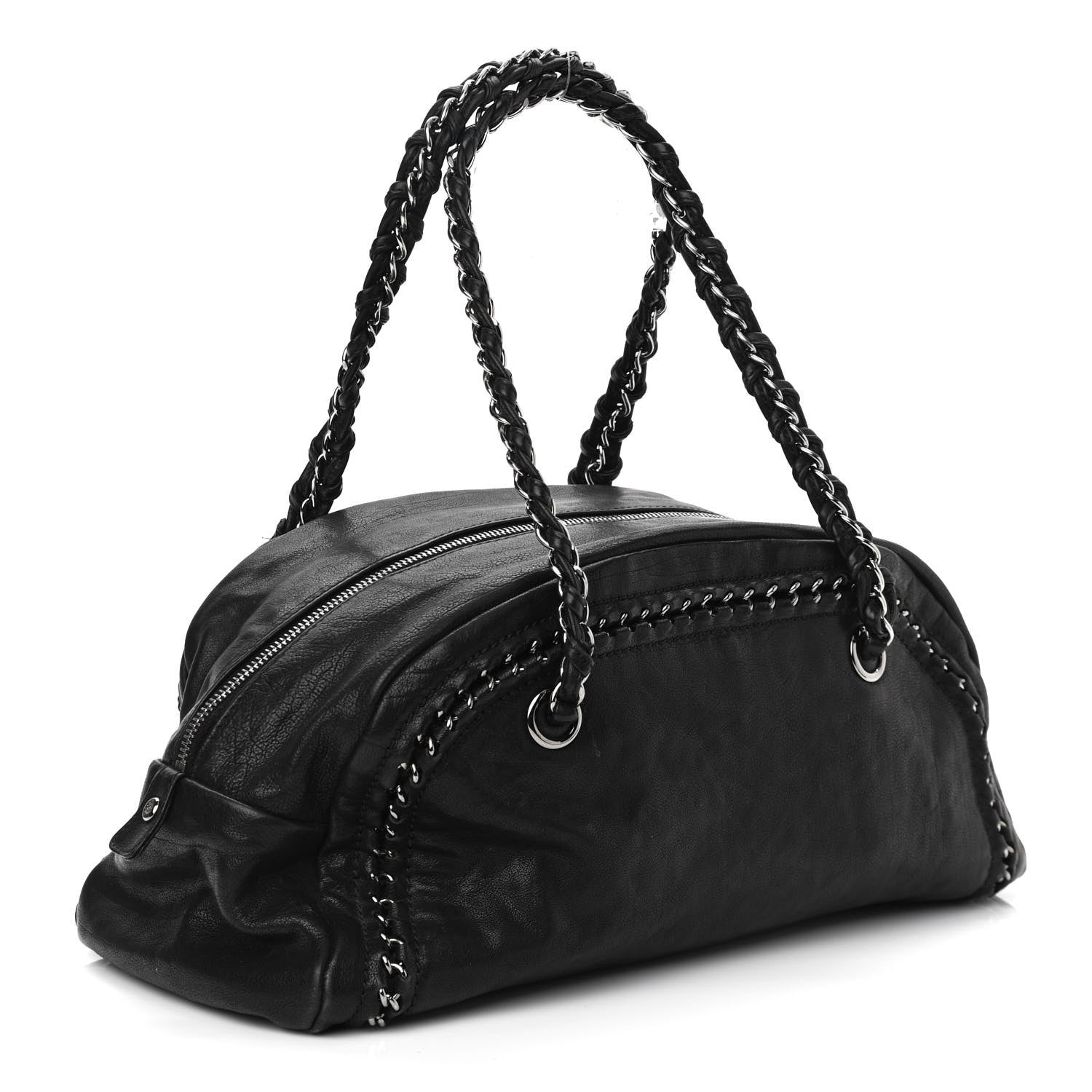 Chanel Smooth Calfskin Medium Luxe Ligne Bowler Black 3 of 10