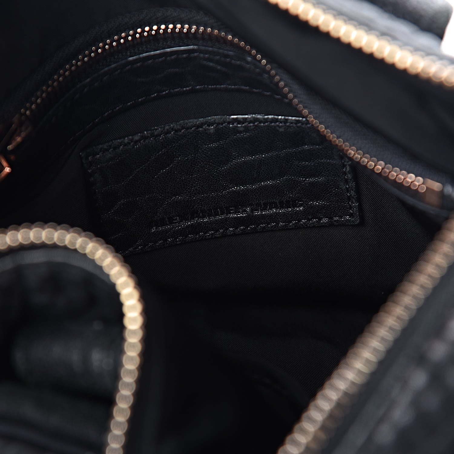 Alexander Wang Pebbled Lambskin Rocco Black Rose Gold Hardware 6 of 11
