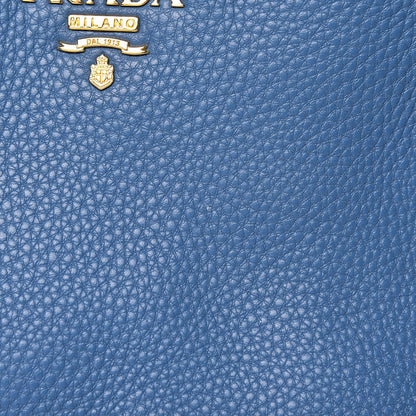 Prada Vitello Daino Side Pocket Tote Cobalto 13 of 18