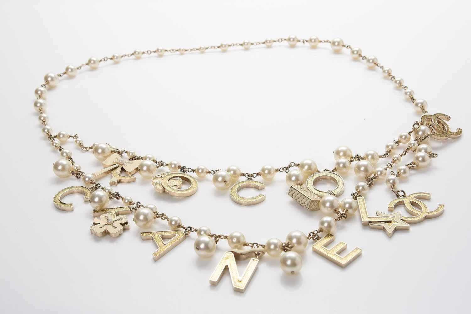 Chanel Pearl Charm Coco CC Belt Gold 6 of 11