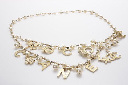 Chanel Pearl Charm Coco CC Belt Gold 6 of 11