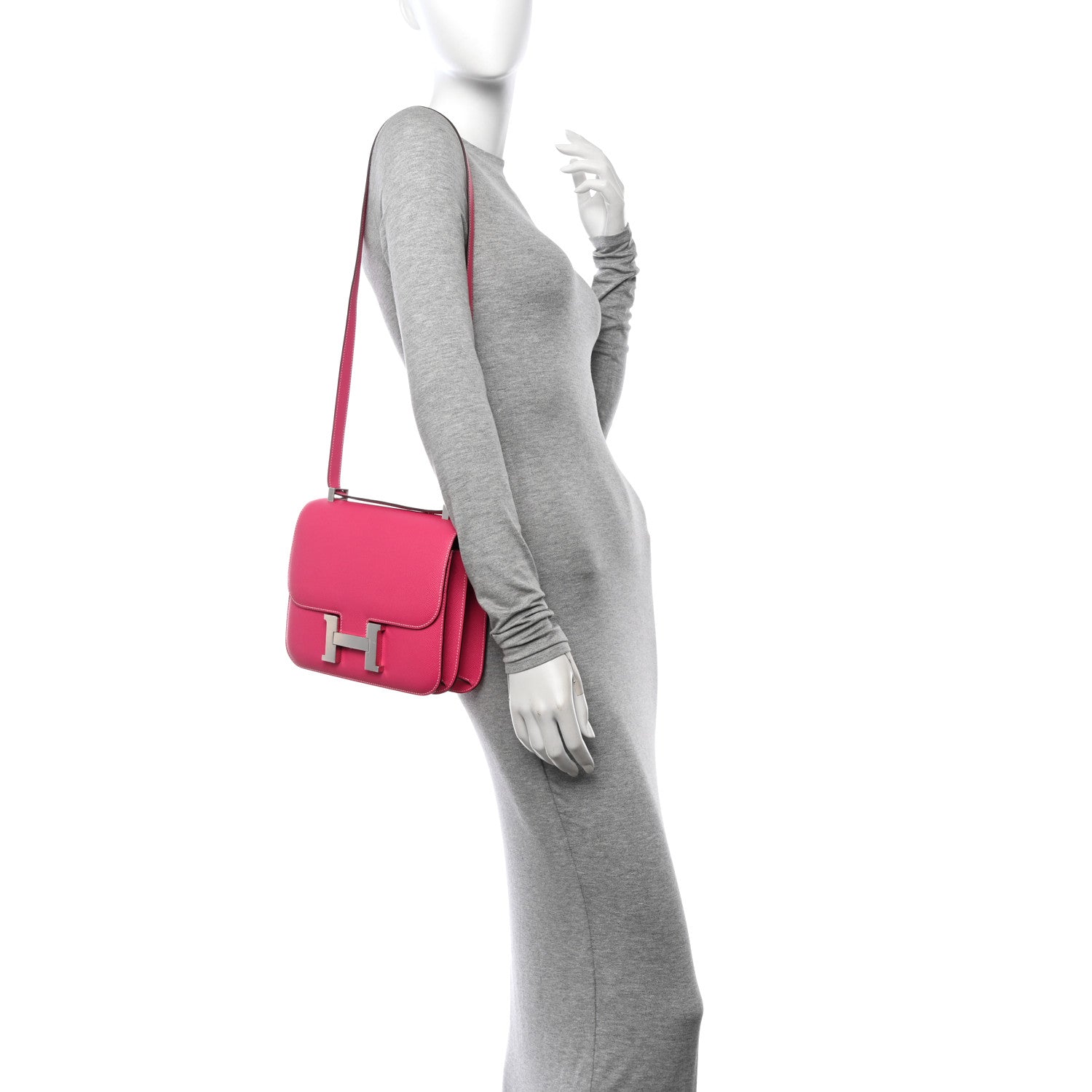 Hermes Epsom Constance 24 Rose Tyrien 2 of 11