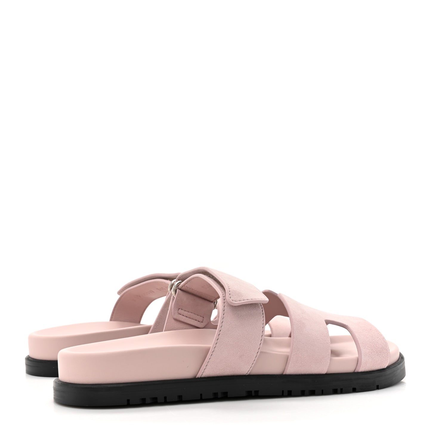 Suede Goatskin Womens Chypre Sandals 36.5 Rose Porcelaine