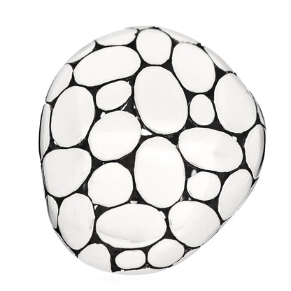 John Hardy Sterling Silver Kali Pebble Ring 48 4.5 1 of 5