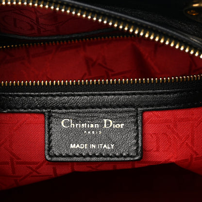 Christian Dior Lambskin Cannage Large Lady Dior Black 6 of 10