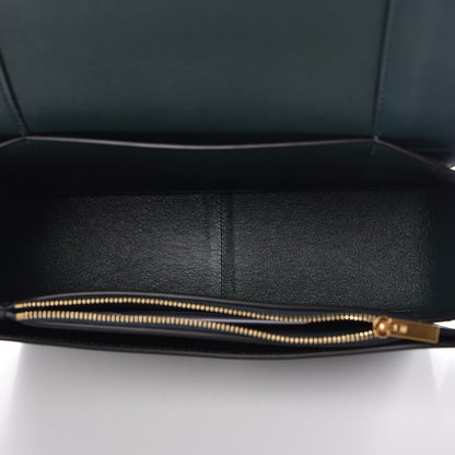 Celine Shiny Smooth Calfskin Medium Frame Shoulder Bag Amazone Dark Navy 5 of 7