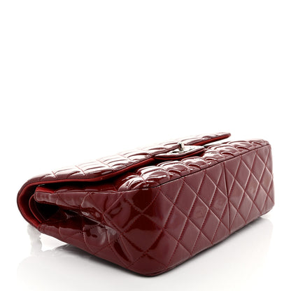 Chanel Patent Quilted Jumbo Double Flap Red 4 of 10