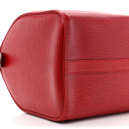 Louis Vuitton Epi Speedy 30 Castillan Red 8 of 13